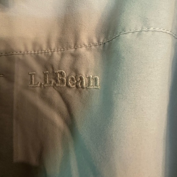 L.L. Bean Women's Light Gray Button Down Shirt - Picture 3 of 6